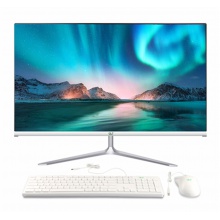 HL一體機(jī)臺(tái)式電腦 AV241W 23.6英寸高清屏家用辦公 G4560 8G內(nèi)存 128固態(tài) 白色